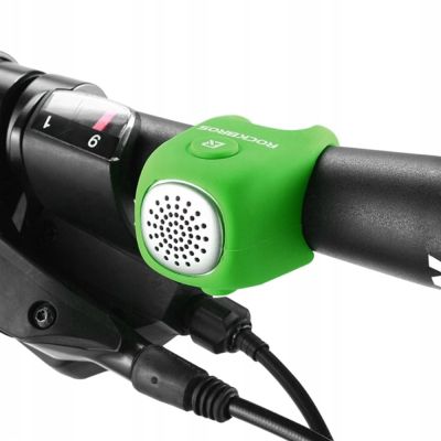 2. Dzwonek rowerowy Rockbros CB1709GN elektroniczny - zielony