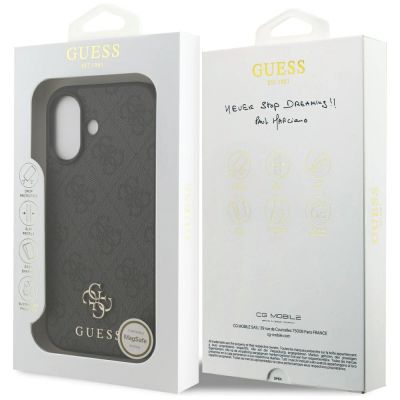 8. Etui Guess 4G Small Classic Logo MagSafe na iPhone 17 - czarne