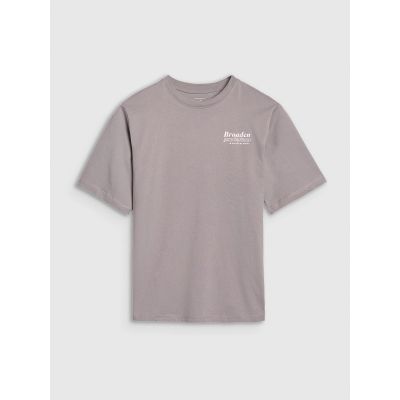 6. T-shirt dziewczęcy oversize z nadrukiem 4F 4FJRSS25TTSHF2586-83S