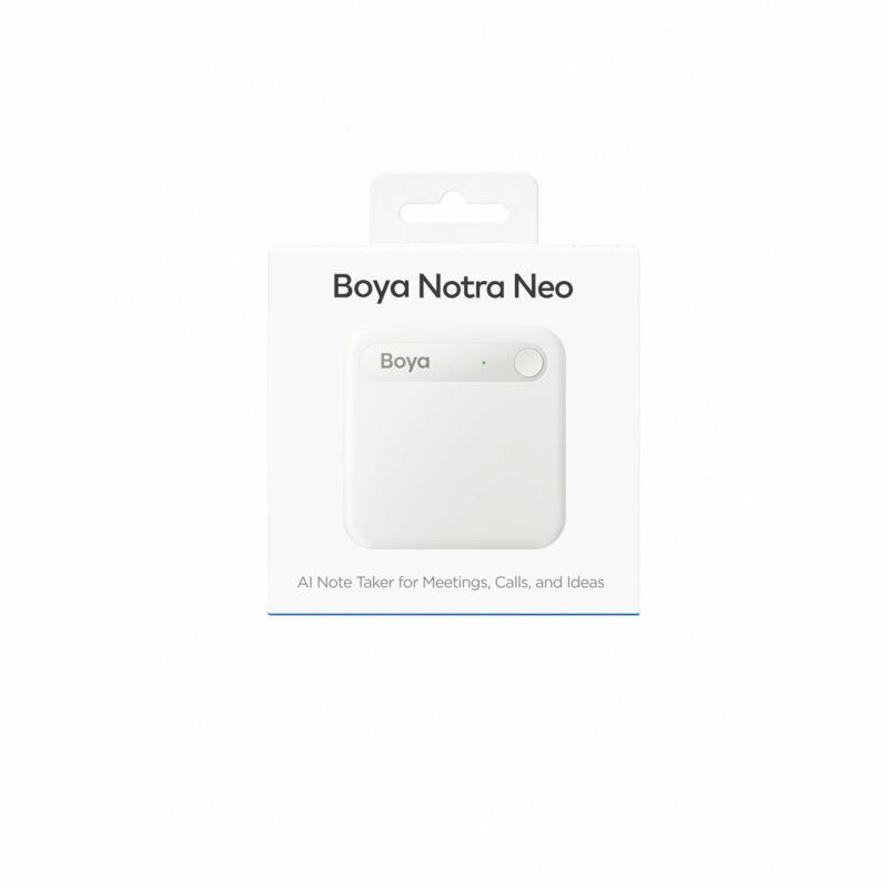 11. Rejestrator głosu BOYA Notra Neo z transkrypcją AI - biały