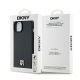 8. Etui DKNY Leather Pattern Metal Logo MagSafe na iPhone 15 / 14 / 13 - czarne