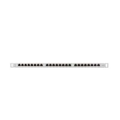 3. Patch panel Lanberg PPS6-0024-S (0.5U; kat. 6; 24xRJ-45)