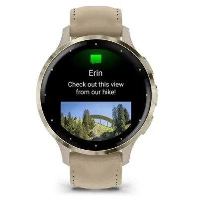 17. Garmin 010-02785-55 smartwatch / zegarek sportowy 3,05 cm (1.2") AMOLED 41 mm Cyfrowy 390 x 390 px Ekran dotykowy Złoto Wi-Fi GPS