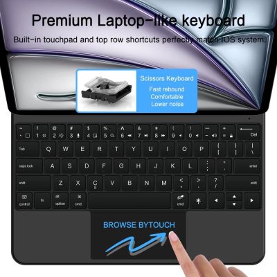 7. Etui Tech-Protect Smartcase Magnetic z klawiaturą na iPad Pro 12.9” 2020 / 2021 / 2022 / iPad Air 13” 2024 / 2025 - czarne