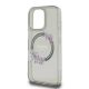 6. Etui Guess IML Flowers Wreath MagSafe na iPhone 16 Pro - czarne