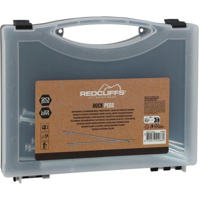 6. ŚLEDZIE DO NAMIOTU 23CM KPL. 20SZT METAL W WALIZCE REDCLIFFS