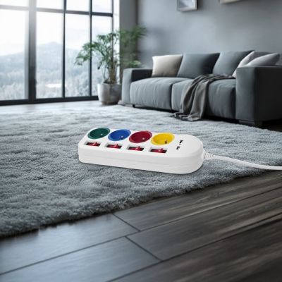 11. MACLEAN LISTWA ZASILAJĄCA 4 GNIAZDA 2XUSB MCE229W