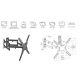 11. Equip 650328 uchwyt do telewizorów 139,7 cm (55") Czarny