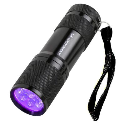 4. Latarka UV Wozinsky WLD-9L IP65 do wykrywania śladów - czarna