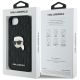 8. Etui Karl Lagerfeld Monogram Karl Head Pin na iPhone 16e - czarne