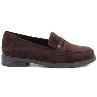 2. Półbuty damskie loafersy lordsy brązowe Potocki SZ12832
