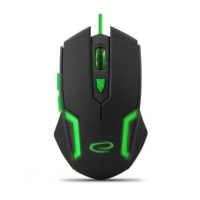 3. Mysz komputerowa Esperanza Fighter EGM205G (optyczna; 2400 DPI; kolor czarny)
