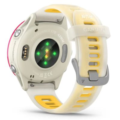 7. Zegarek Garmin Forerunner 570 42mm Bone/Raspberry Aluminium