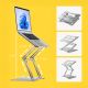 12. Podstawka pod laptopa, tablet Wozinsky WRS-CPY75DSS aluminiowa + Gratis! podstawka do smartfona - srebrna