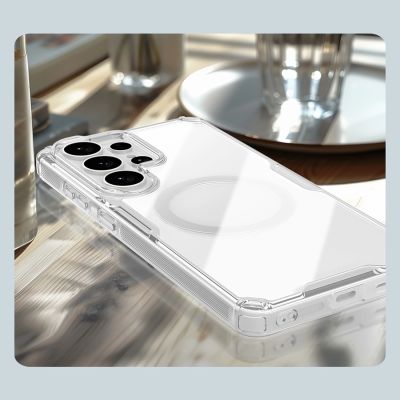 14. Etui Nillkin Nature TPU Pro kompatybilne z MagSafe na Samsung Galaxy S26 Ultra - białe