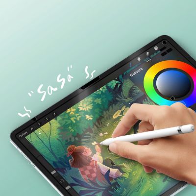 5. Folia ochronna Dux Ducis Naad Paperlike matowa na iPad Air 11" (2024/2025) - z czarną ramką