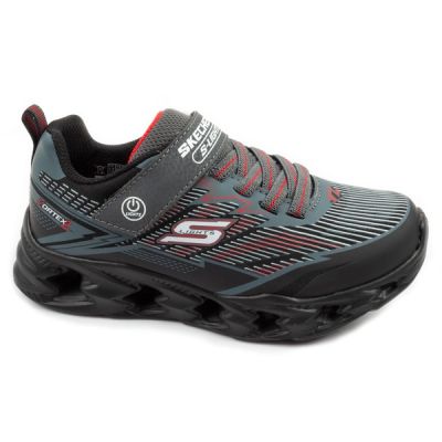 Skechers buty sportowe dziecięce Veltrox 2.0 LED dla chłopca na rzep