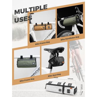 2. Rockbros torba rowerowa wielofunkcyjna 2w1 2l biał