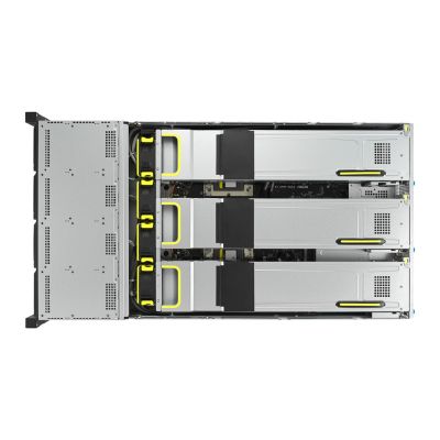 4. Platforma Asus Rack (2U) RS720A-E12-RS24U AMD Epyc 9004 (24x NVMe, 2xM.2, 3xGPU, 2x10Gbe, IPMI,  1+1 2600W)