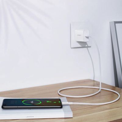 4. Kabel Ugreen US300 USB-C - USB-C PD QC FCP 100W 5A 480Mb/s 2m - biały