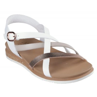 6. Sandały Skechers Bobs Desert Kiss Low - Peak Rank W 114709-WHT