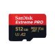 2. SANDISK EXTREME PRO microSDXC 512GB 200/140 MB/s A2