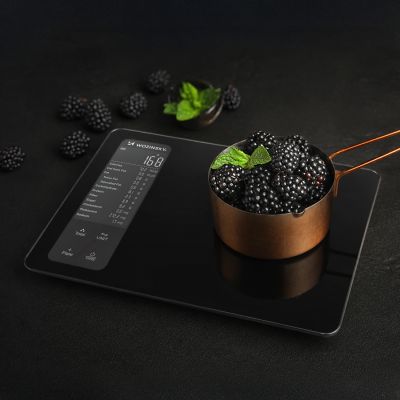 5. Waga kuchenna Wozinsky WIK-16 inteligentna z wyświetlaczem cyfrowym Bluetooth aplikacja - czarna