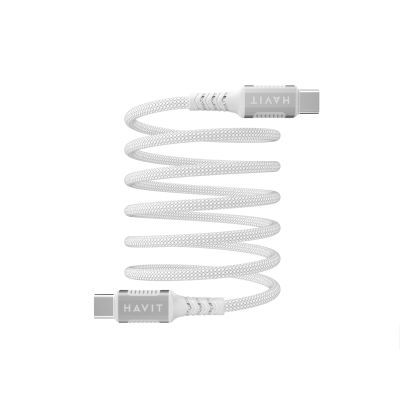 3. Kabel magnetyczny Havit Typ C-Typ C CB6297 (biały)