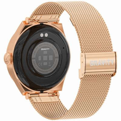 4. Smartwatch Gravity Różowe Złoto GT25-1