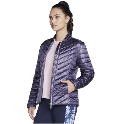 3. Skechers GO Shield Shine Jacket JA150-PRCC Fioletowe L