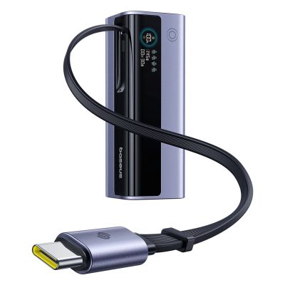 6. Powerbank Baseus EnerGeek GR11 20000mAh 145W ze zwijanym kablem - szary