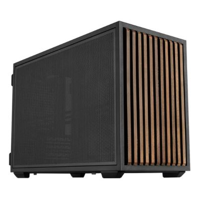 Lian Li B4-mATX Wood Mini Tower Czarny, Drewno