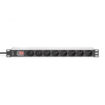 3. Digitus DN-95402-1-FR rozdzielacz zasilania PDU 8 x gniazdo sieciowe 1U