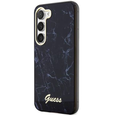 2. Etui Guess Marble Collection na Samsung Galaxy S23 - czarne
