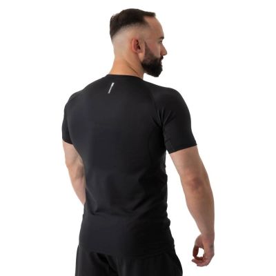 35. Rashguard krótki rękaw czarny BlackRS - S