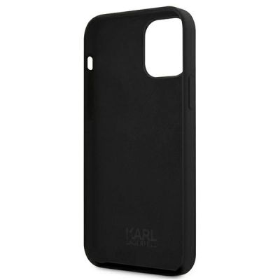 8. Etui Karl Lagerfeld Silicone Karl`s Head na iPhone 12 mini - czarne