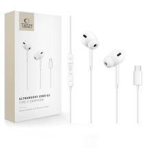 Słuchawki przewodowe Tech-Protect Ultraboost Core G3 USB-C - białe