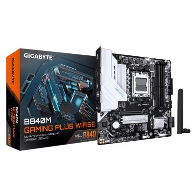 5. GIGABYTE B840M GAMING PLUS WIFI6E AMD B840 Gniazdo AM5 micro ATX