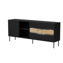 Komoda INSERTO 3D1W 190x40x80 czarny + LED