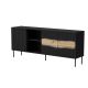Komoda INSERTO 3D1W 190x40x80 czarny + LED