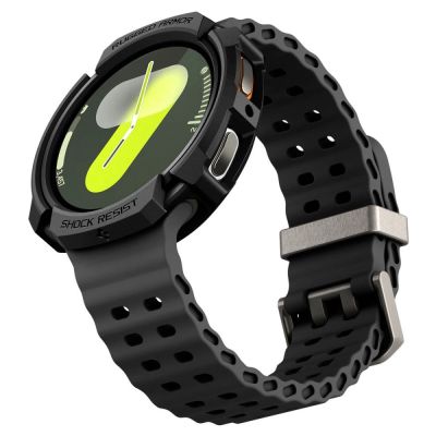 13. Etui Spigen Rugged Armor na Samsung Galaxy Watch 8 44 mm - czarny mat