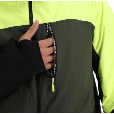 11. O'neill kurtka męska zimowa sportowa Carbonite snowboard narty 10K zielona czarna