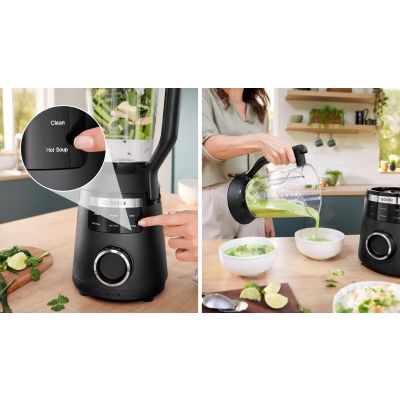 14. Blender kielichowy Bosch MMB6652B Serie 6 VitaPower (1800W; czarny)