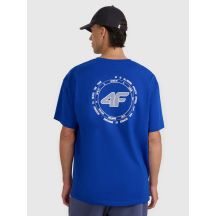 T-shirt oversize z nadrukiem męski 4F 4FWAW25TTSHM2403-36S