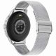 10. Smartwatch Damski GRAVITY GT12-7 Czarny Pasek Silikonowy + Srebrna Bransoleta