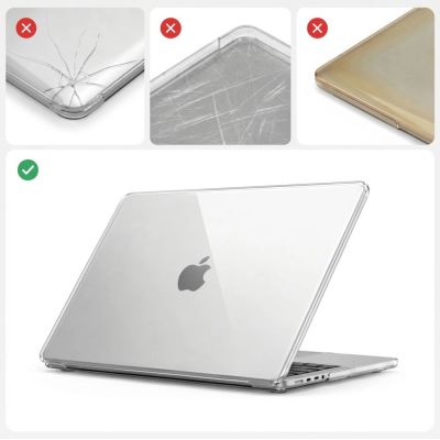 11. Etui Tech-Protect Softshell na MacBook Air 13" 2023 / 2024 / 2025 / 2026 - przezroczyste