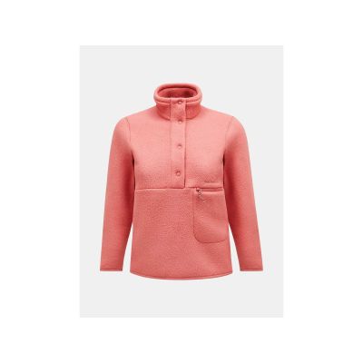 5. Bluza Peak Performance W Fleece Snap T różowy
