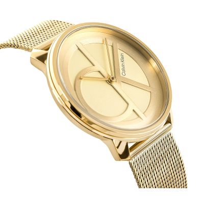 2. Zegarek Damski CALVIN KLEIN Iconic Mesh 25200034 + BOX