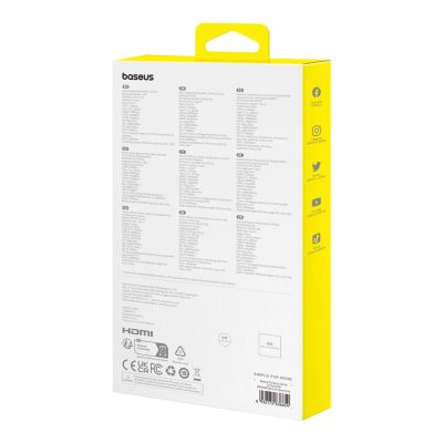 6. HUB Baseus PortalJoy Series 13w1 USB-C - 2x HDMI / DP / VGA / USB-A 3.1 / USB-C 3.1 / USB-A 2.0 / PD / RJ45 / SD / TF / AUX - szary