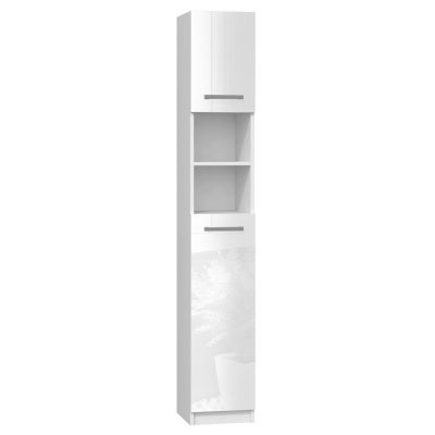 2. SZAFKA ŁAZIENKOWA MARBELA 32CM BIEL POŁYSK